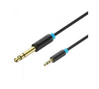 Cable Audio Estereo Jack 6.5/m Jack 6.5/m 3 M Negro Vention