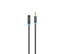 Cable Estéreo Vention VAB-B06-B050-M/ Jack 3.5 Macho - Jack 3.5 Hembra/ 50cm/ Negro