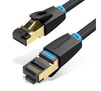 Vention Cable Ethernet Cat8 SSTP, 10 Metros de Longitud, Color Negro