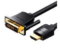 VENTION Cable HDMI a DVI, bidireccional DVI-D 24+1 Macho a HDMI Macho Adaptador de Alta Velocidad 1080P Full HD Compatible con Raspberry Pi, Xbox Laptop Macbook DVD BLU-Ray Monitor Display (1m)