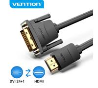 Vention Cable HDMI a DVI bidireccional HDMI macho 24 + 1 adaptador macho DVI-D convertidor 1080P para Xbox HDTV DVD LCD Cable DVI a HDMI DVI HDMI Cable