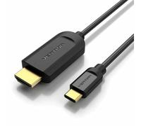 Cable Conversor HDMI 1.4 4K Vention CGUBF/ USB Tipo-C Macho - HDMI Macho/ 1m/ Negro