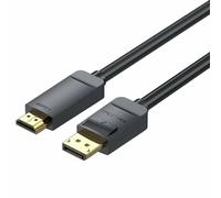 Cable Conversor Vention HAGBG/ DisplayPort Macho - HDMI 4K Macho/ 1.5m/ Negro