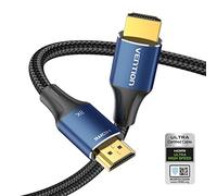 VENTION Cable HDMI, HDMI 2.1 8k@60Hz Cable HDMI 2.1 4K@120Hz Alta Velocidad 48Gbps Chapado de Oro, con Ethernet, 3D, HDR, eARC, Dolby Vision Compatible con 8K TV/PS5/PS4/Xbox(2m, Azul)