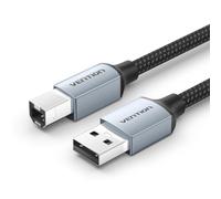 VENTION Cable Impresora USB 2.0 USB A to USB B (2M) | Compatible con Cable Impresora hp a Ordenador Epson Brother Canon Lexmark, Escáner, Fax