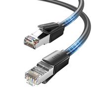 VENTION Cable LAN Cat 8 0,5 M, 40 Gbps, cable de red Ethernet RJ45 | 2000 MHz, 28 AWG OFC, S/FTP apantallado, cable de internet para juegos/8 K, PS5, PC, router, TV