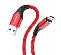 VENTION Cable Micro USB 2m Cable Mando ps4 Cable Cargador ebook Kindle Tejido de Nylon Cable Cargador Android Micro usb (Rojo)