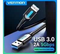 Vention Cable Cable USB 3.0 VAS-A12-B025 MicroUSB macho - USB macho 10W 5Gbps 25cm Azul y negro