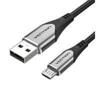 Cable USB 2.0 Vention COAHG/ USB Macho - MicroUSB Macho/ Hasta 60W/ 480Mbps/ 1.5m/ Gris
