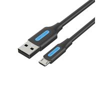 Cable USB 2.0 Vention COLBG/ USB Macho - MicroUSB Macho/ Hasta 60W/ 480Mbps/ 1.5m/ Negro