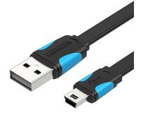 Cable USB Vention VAS-A14-B100 USB 2.0 A a Mini USB B 1m 480Mbps Azul y Negro