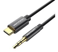 VENTION Cable USB C a 3.5mm Jack, Tipo C a Jack 3.5mm Cable Audio Estéreo Macho a Macho Auxiliar Primavera Cable para Samsung Galaxy S8/S8 Plus Google Pixel XL y Otros Tipo C Puerto Smartphones(1M)