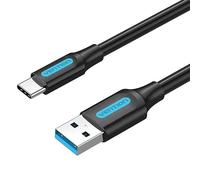 Vention - Cable USB-C a USB 3.0 Macho/Macho (60 W, 1 m), color negro