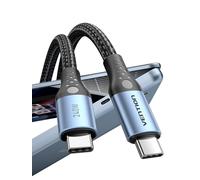 VENTION Cable USB-C Carga Rápida 240W 5A 1.5m USB-C a USB-C Cable de Carga Tipo-C Compatible con iPhone 15 PLUS Pro Max, Samsung, Xiaomi, iPad Air, Pro, MacBook