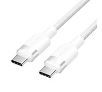 Cable usb 2.0 tipo-c 3a vention trdwh/ usb tipo-c macho - usb tipo-c macho/ hasta 60w/ 480mbps/ 2m/ blanco
