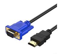 Vention - Cable VGA, adaptador de 1,8 m para reproductor de DVD 1080P, conectores chapados en oro, color negro
