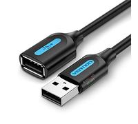 Vention CableTech - Cable alargador USB 2.0, conector macho a hembra, 50 cm, alta compatibilidad, color negro