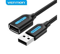 Vention CableTech - Cable alargador USB 2.0, conector macho a hembra, 50 cm, alta compatibilidad, color negro