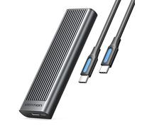 VENTION Carcasa SSD M.2 NVMe y SATA, 10 Gbps USB 3.2 Gen2 M.2 sin Herramientas, Carcasa de Aluminio NVMe SSD Compatible con UASP/Trim, Llave M y Llave B+M y para tamaños 2230/2242/2260/2280 SSD