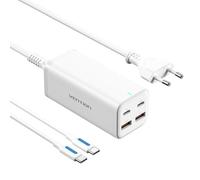 Vention FBSBG-EU Cargador GaN 4 Puertos PD100W para Portátiles Blanco