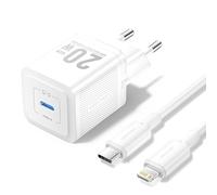 Vention cargador de pared gan usb-c 20w - cable usb-c a lightning 1m -