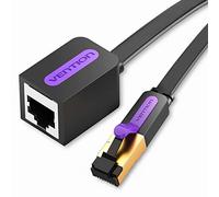 VENTION Cat 7 Cable Ethernet 2 metros, Alargador Ethernet Plano Cable Red Cat 7-10Gbps 600MHz Cable Internet Extensión, Cable RJ45 Lan Macho a Hembra con Chapado en Oro Blindados, Soporte Cat6 Cat5