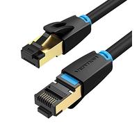 Vention Cat8 SSTP Patch Ethernet Cable de 8 m de Longitud, Color Negro
