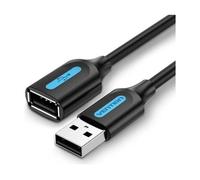 Vention Cable alargador USB CBIBJ – USB 2.0 macho a hembra 480 Mbps 5 m Negro
