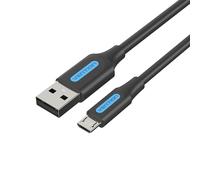 Cable USB 2.0 Vention COLBH/ USB Macho - MicroUSB Macho/ 2m/ Negro