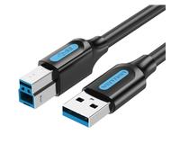 Cable Usb 3.0 Tipo-b/m A Usb-a/m 3 M Negro Vention