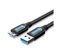Vention Cable USB 3.0 para Discos Duros Externos 10W 25cm Negro