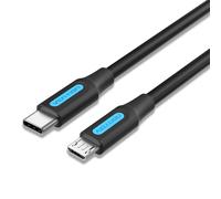 Vention COVBF Cable USB-C Macho a MicroUSB Macho 1m Negro