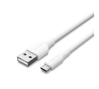 Cable USB 2.0 Vention CTIWH/ USB Macho - MicroUSB Macho/ Hasta 60W/ 480Mbps/ 2m/ Blanco