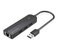 Docking Vention CHPBB 3xUSB 2.0/Micro USB PD/RJ45/Negro/ABS