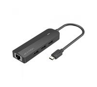 Vention Docking USB Tipo-C TGOBB/ 3xUSB/ 1xRJ45/ 1xUSB Micro B PD/ Negro