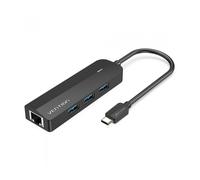 Vention Docking USB Tipo-C TGPBB/ 3xUSB/ 1xRJ45/ 1xUSB Micro B PD/ Negro