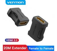 Vention HDMI Extender 4K HDMI 2,0 conector hembra a hembra Cable adaptador de extensión acoplador para PS4/3 TV Switch extensor HDMI upgraded 2 Pieces