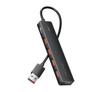 VENTION Hub USB 3.2 de 10 Gbps, concentrador USB con 4 puertos USB A 3.2, divisor USB 3.2 Gen 2, expansor USB para Chromebook Surface Pro 3, iMac, PS4, portátil, Xbox