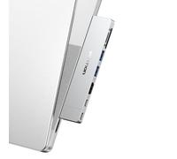 VENTION Hub USB C para MacBook Neo/Air/PRO, 80 Gbps desmontable magnético 8K USB-C con HDMI 4K a 240Hz, lector PD SD/TF de 140 W MAX para portátiles/iPad, adaptador multipuerto de carga (plateado)