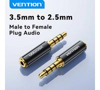 vention Premium Audio Adaptador Jack 3,5 mm hembra a 2,5 mm conector dorado