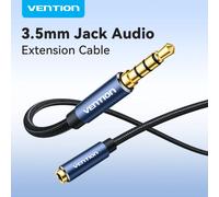 Vention Jack Cable de extensión auxiliar de 3,5mm para coche, portátil, Mini PC, TV, Xiaomi, Huawei, estéreo, conector de Audio de 3,5mm, Cable de altavoz para auriculares BHCB