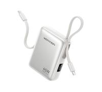 VENTION Mini Power Bank 45W 10000mAh Cable USB C Carga Rápida | Batería externa ultraligera, carga bidireccional, 3 puertos, pantalla LED, compatible iPhone 17/16, Samsung S25/S24, Xiaomi.