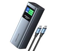 VENTION Power Bank 27000mAh 140W, Batería Externa Carga Rápida con Pantalla TFT, 3 Puertos USB-C/USB-A, Compatible con MacBook Pro, iPhone 15/14/13, iPad Pro, Galaxy S24, DELL, HP y más