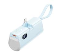 Vention powerbank 4800mah - lightning - carga rápida 22.5w - conector plegable - color azul