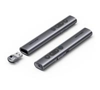 Vention presentador inalámbrico con puntero láser verde, Bluetooth, recargable, gris