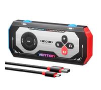 VENTION Tarjeta de sonido USB externa 7.1 DAC para juegos, sonido envolvente virtual 7.1, 24 bits/192 KHz, sistema de luz RGB, amplificador de audio para juegos compatible con PS5, PS4, Xbox One,