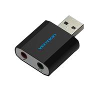 Vention Tarjeta de Sonido USB, Interfaz de Audio USB, Adaptador de Auriculares, Tarjeta de Sonido para Micrófono, Altavoz, Portátil, para PS4,