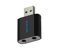 Vention Tarjeta de Sonido USB, Interfaz de Audio USB, Adaptador de Auriculares, Tarjeta de Sonido para Micrófono, Altavoz, Portátil, para PS4,