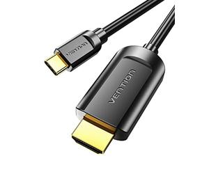 VENTION UBS C HDMI 2m, Cable USB C a HDMI (4K@30Hz) Compatible con Thunderbolt 3 HDMI USB C para MacBook, iPad Pro, Galaxy S series, Surface Book