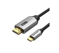 VENTION UBS C HDMI 2m, Cable USB C a HDMI (4K@60Hz) Compatible con Thunderbolt 3 HDMI USB C para MacBook, iPad Pro, Galaxy S series, Surface Book, etc